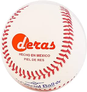 A Deras Pelota Beisbol Piel 100% Res Medida y Peso reglamentaria Uso recreativo o Liga Oficial Torneo, competencias Mayores Adultos o Adolescentes.