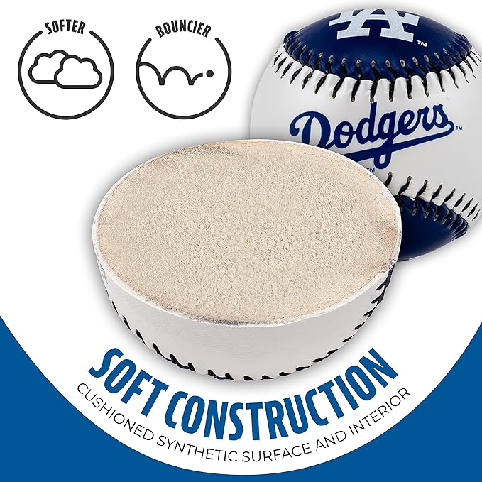 A Franklin Sports MLB Team Baseball - Pelotas de béisbol Suaves con Logotipo del Equipo de la MLB, béisbol de Juguete para niños, Gran decoración para escritorios y Oficina.