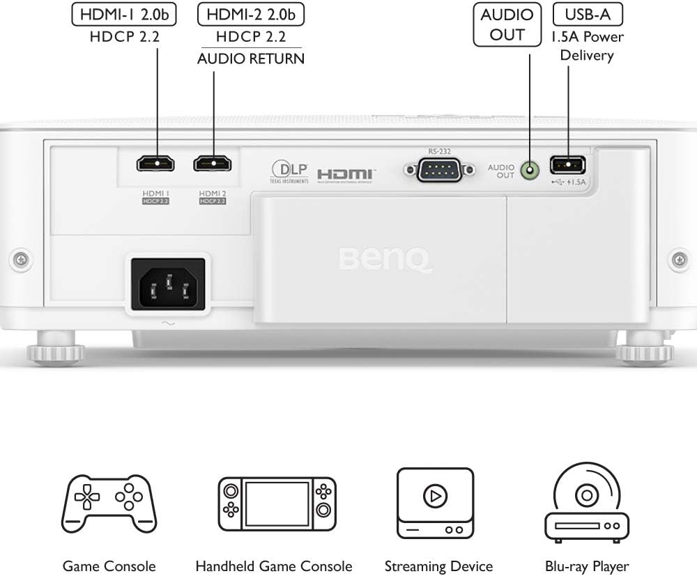 Proyector BenQ TK700STi 4K (3840x2160) 3000 Lúmenes Tiro Corto 3D HDR.