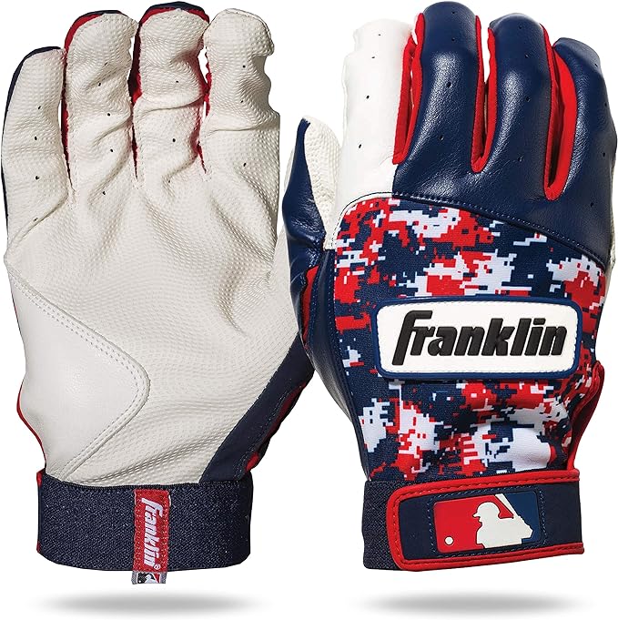 A Franklin Sports 2016 MLB Digi-Camo Guantes de bateo (1 par).