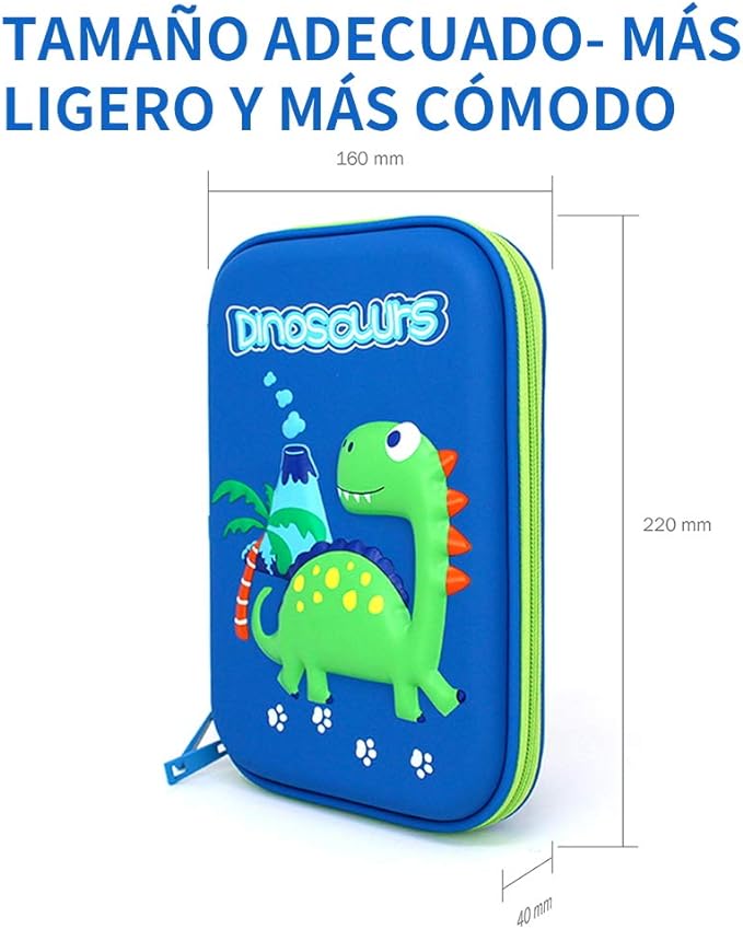 A Estuches para Lapices Lapiceros Bolsa para Bolígrafos Estuches para Plumones y Colores Lapiceras Estuches Escolares Portalápices Grande para Niña Niños (verde).