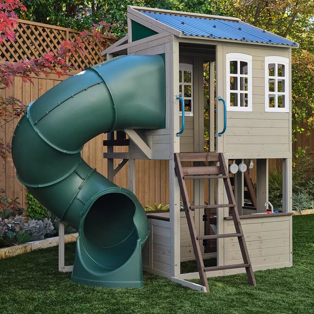 Juego Infantil Para Exterior Con Resbaladilla Cozy Escape.