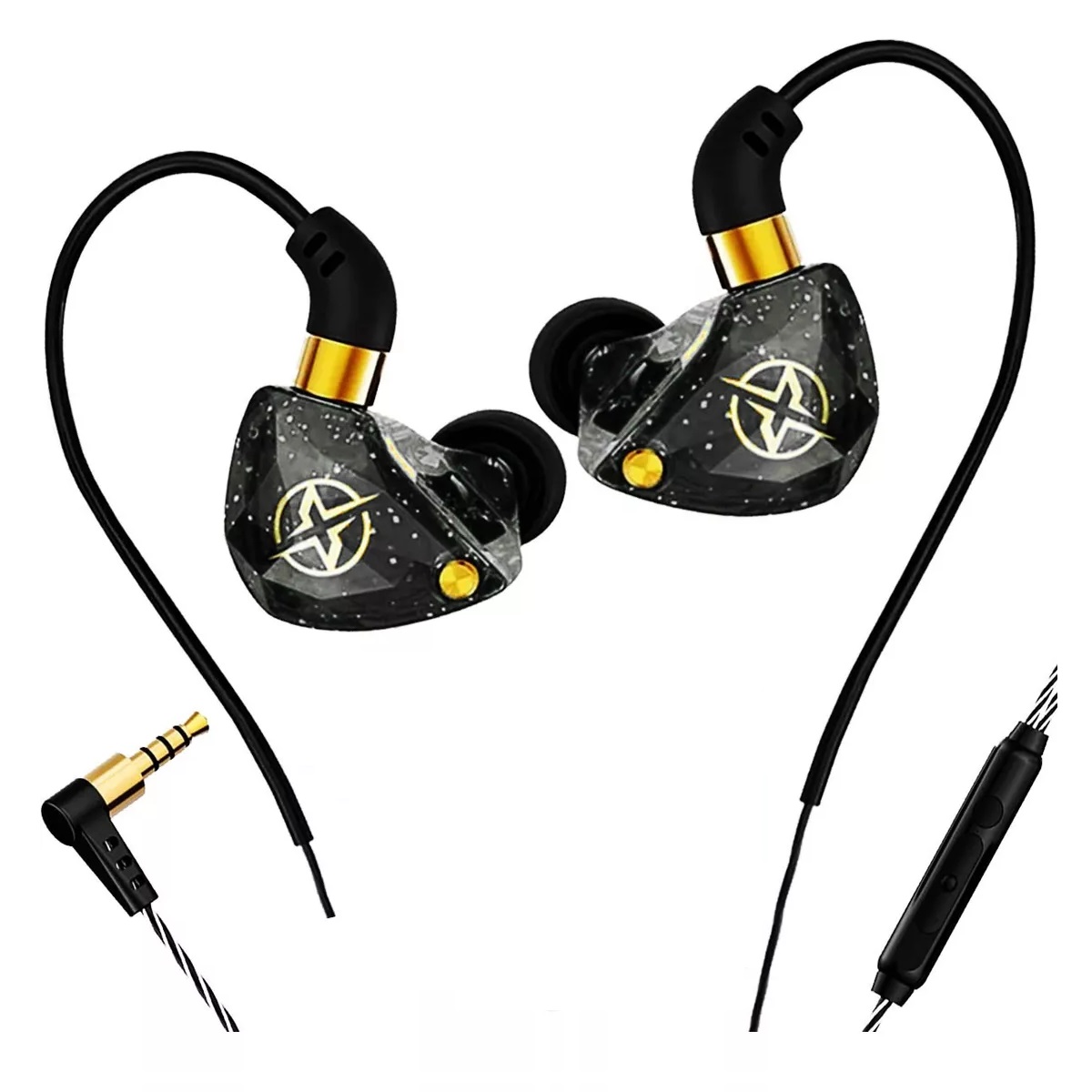 Audífonos In-ear Monitor Con Micrófono 3m Cable Para Xbox Ps