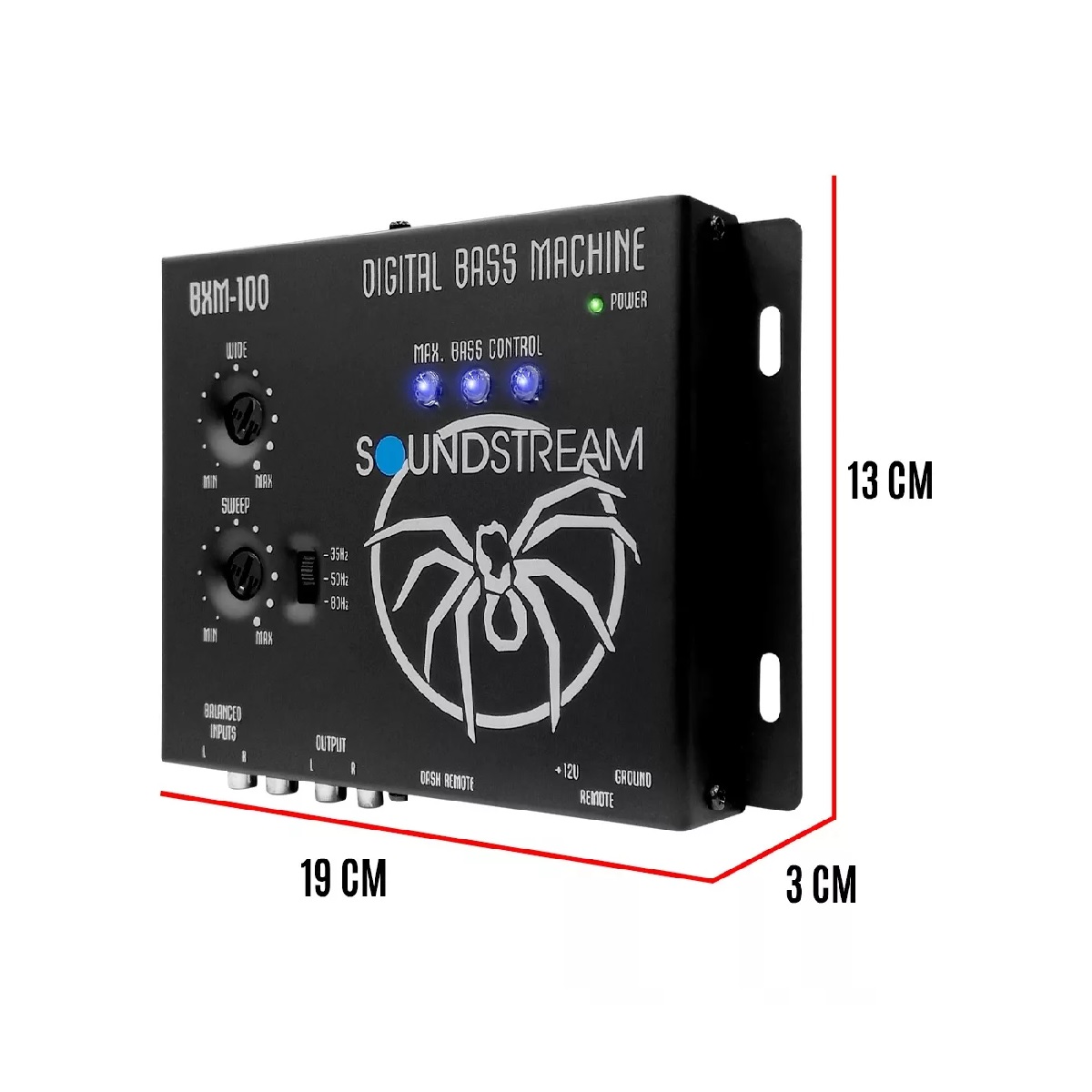 Epicentro Restaurador De Bajos (graves) Soundstream Bmx-100 Negro 