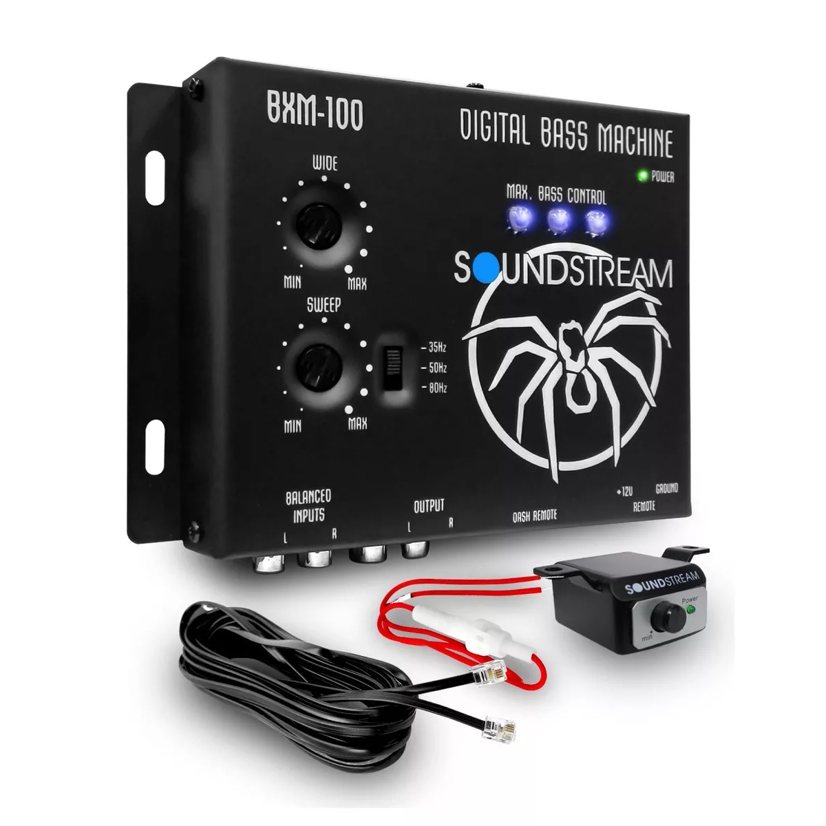Epicentro Restaurador De Bajos (graves) Soundstream Bmx-100 Negro 