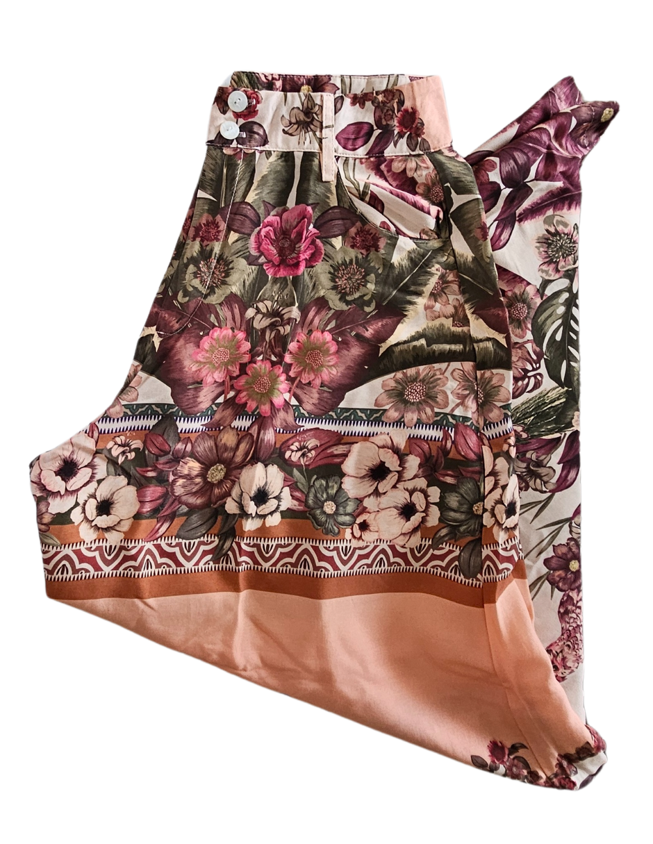 Pantalón Palazzo Helena J&B Talla L Color Curuba.