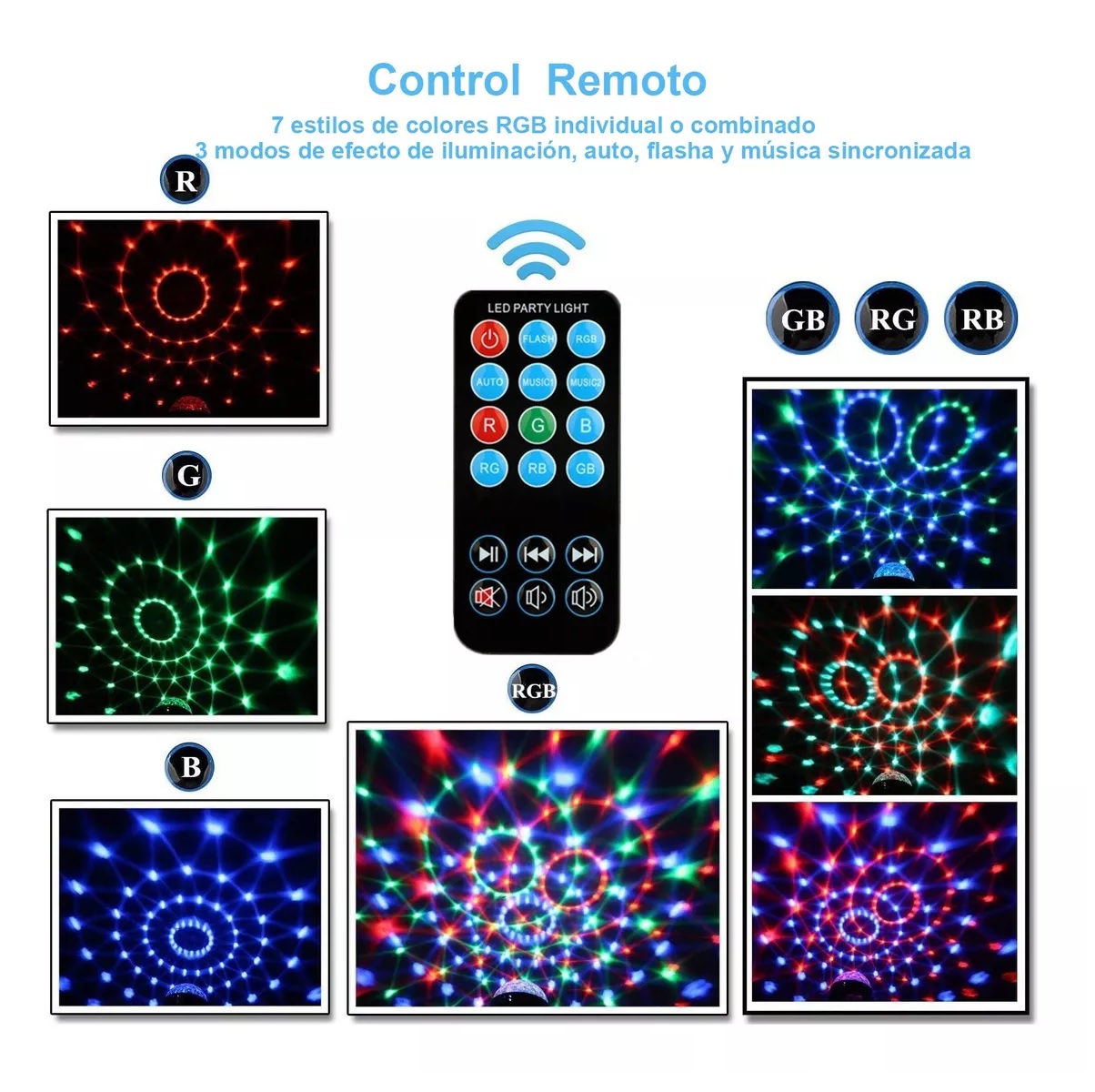 Proyector Laser Luces Party Dj Escenario Fiesta Telecontrol