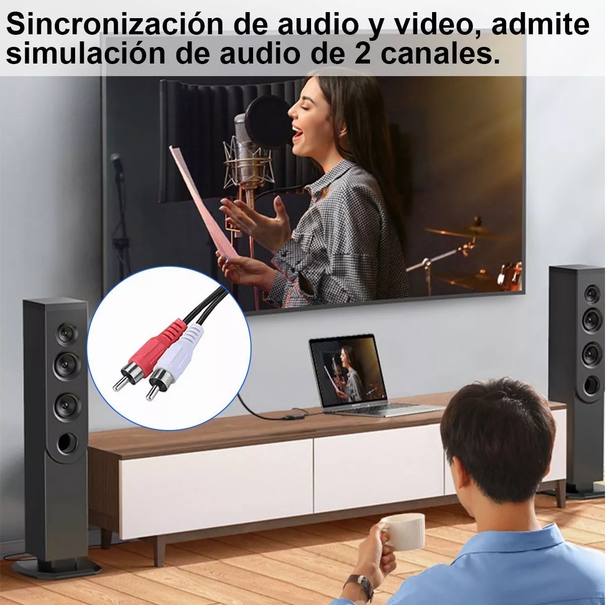 Hdmi Un Convertidor De Rca, Hdmi Av Compuesto Un Vídeo Adapt