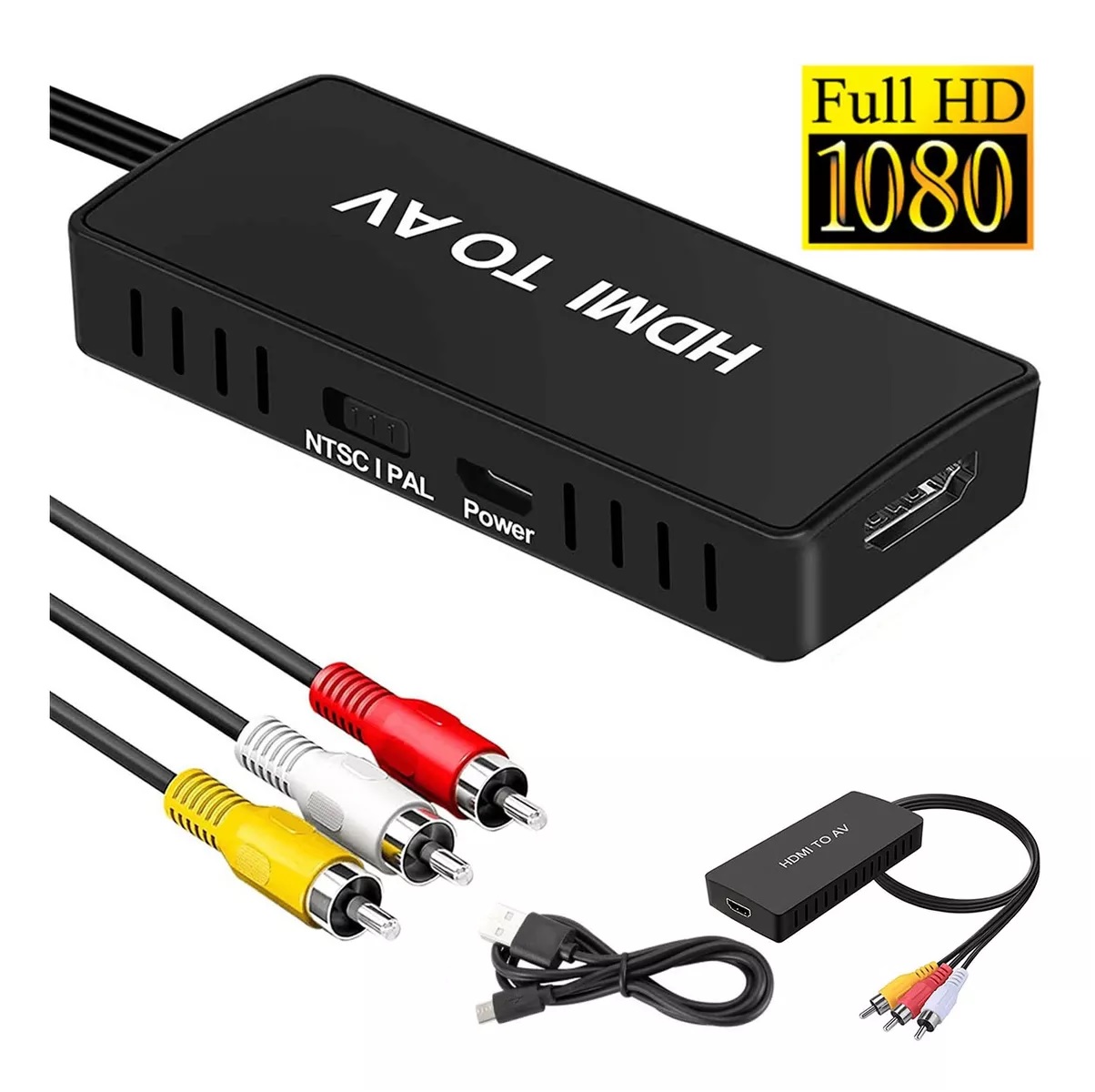 Hdmi Un Convertidor De Rca, Hdmi Av Compuesto Un Vídeo Adapt