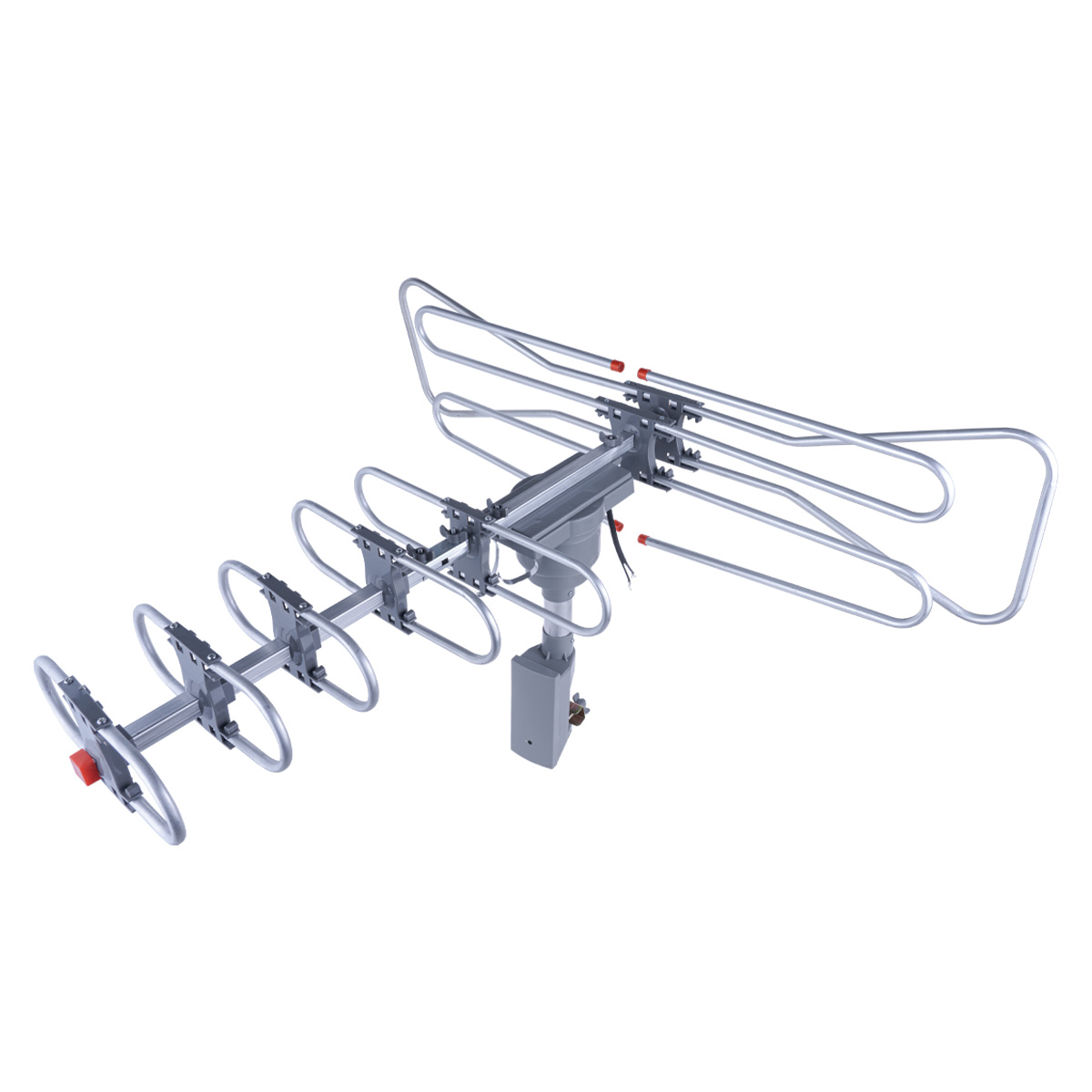 Antena Aérea Giratoria 360 Hdtv Booster Plegable Cra-5000.