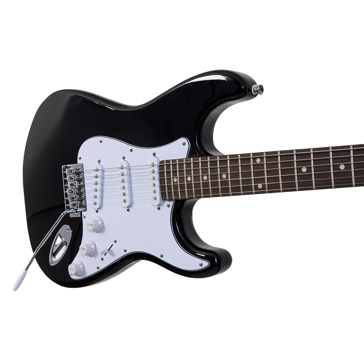 Guitarra Eléctrica Kaiser Negra De 39  Y 6 Cuerdas KGE-3901.