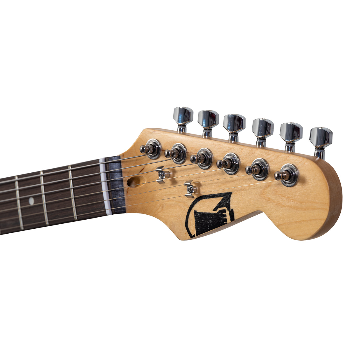 Guitarra Eléctrica Kaiser Negra De 39  Y 6 Cuerdas KGE-3901.
