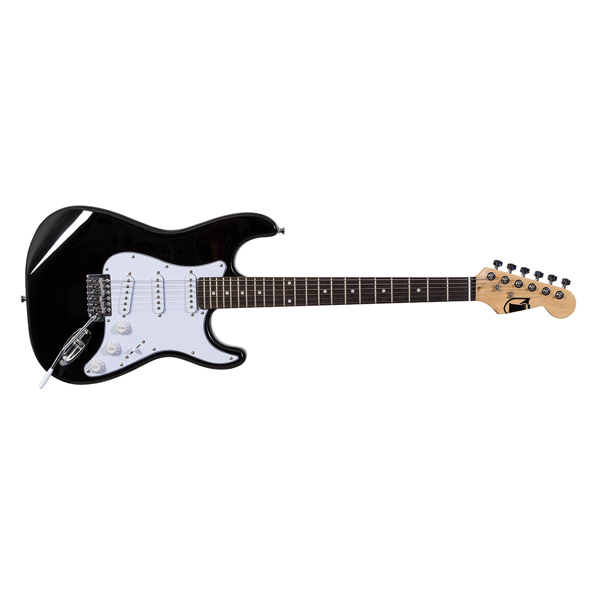 Guitarra Eléctrica Kaiser Negra De 39  Y 6 Cuerdas KGE-3901.
