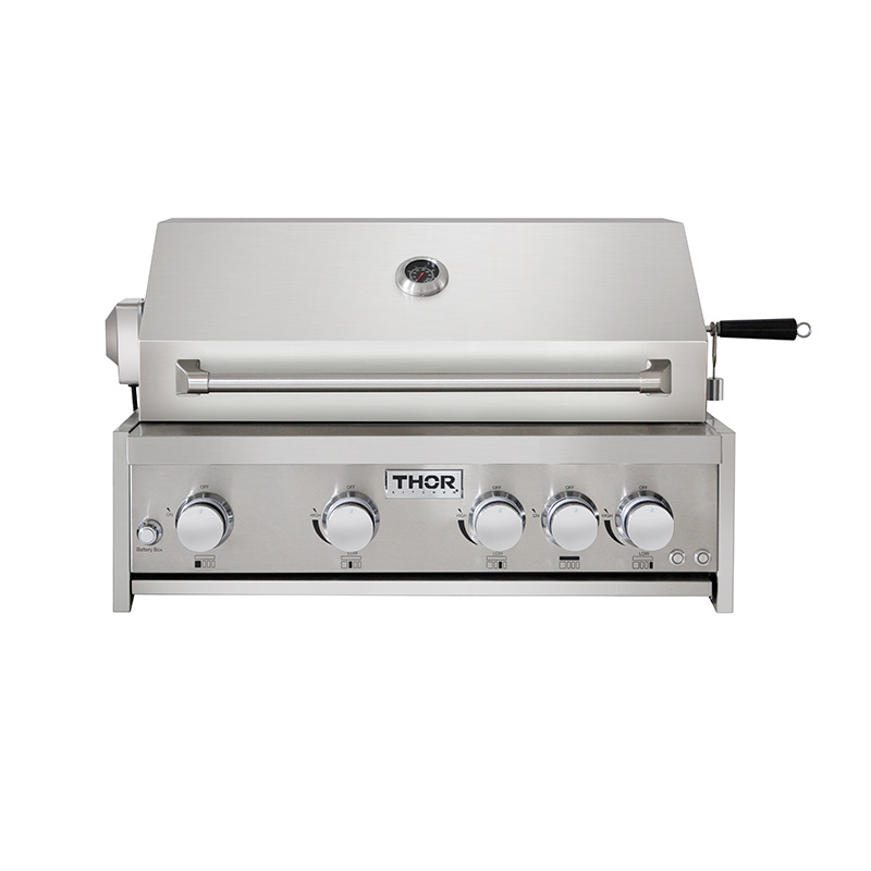 Set de Asador 4 Quemadores con Gabinete en Acero Inoxidable THOR Kitchen