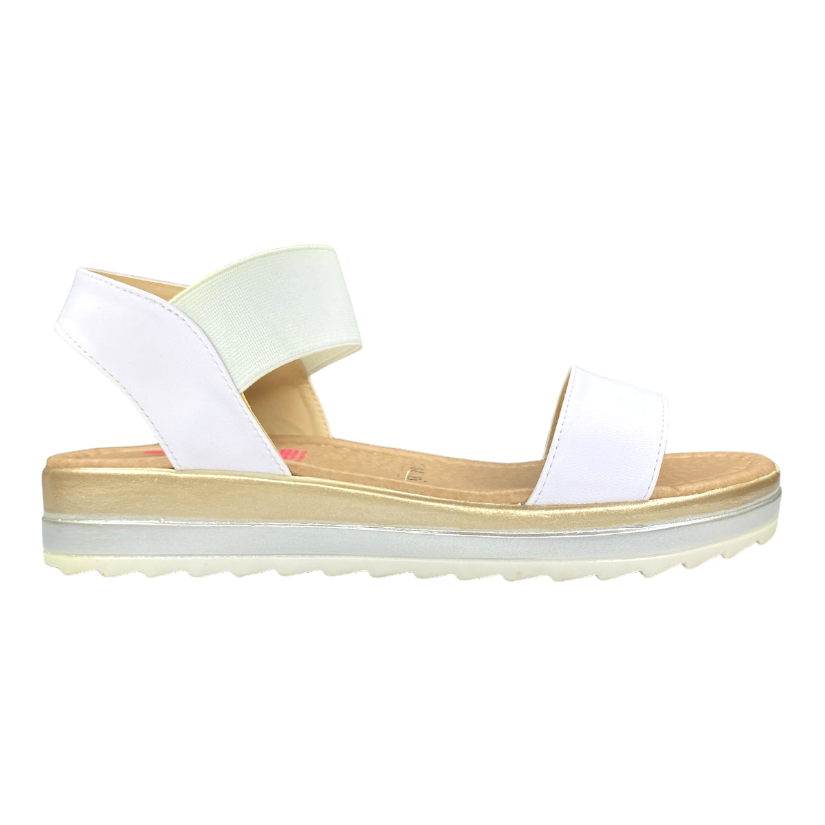 Huarache Mujer Plataforma Casual Cómodo Blanco Playa LAS CUATAS.