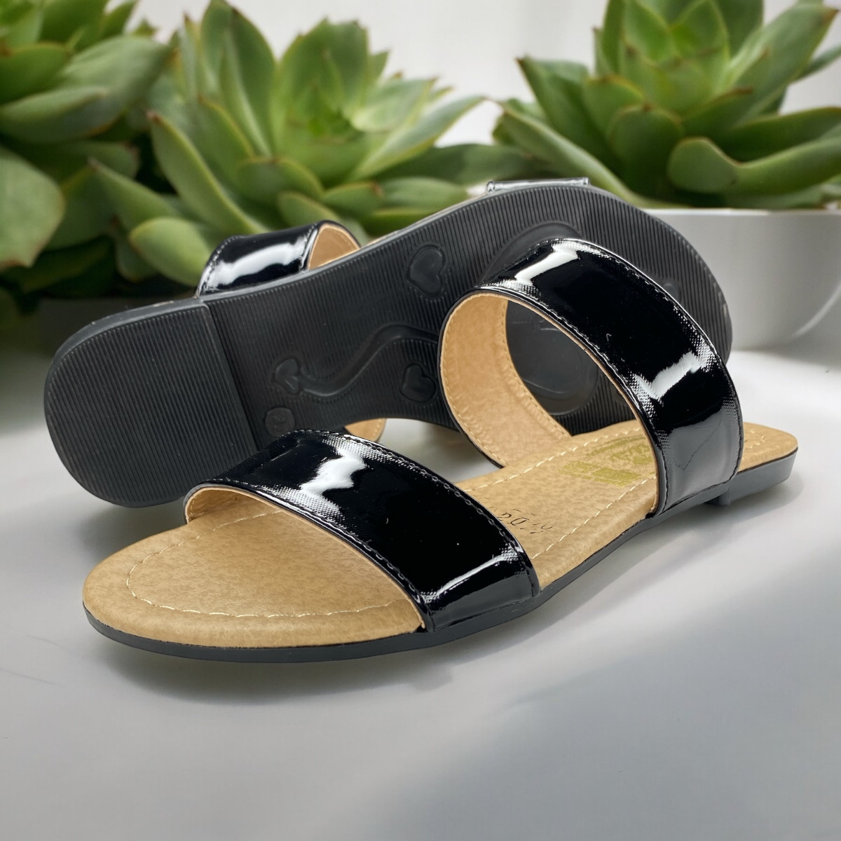 Huaraches De Niña Negros Estilo Verano Playero Oferta Fresco LAS CUATAS.