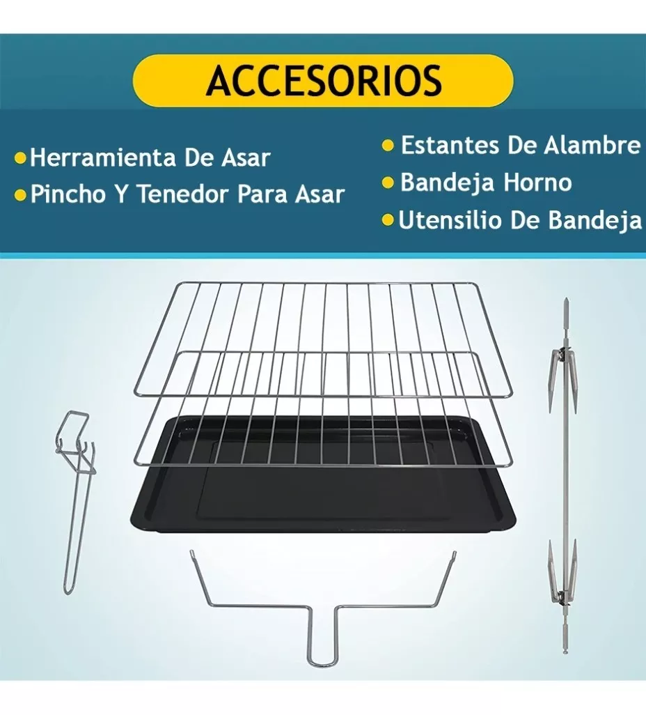 Horno Elite Gourmet De Doble Puerta Con Asador Y Convección .