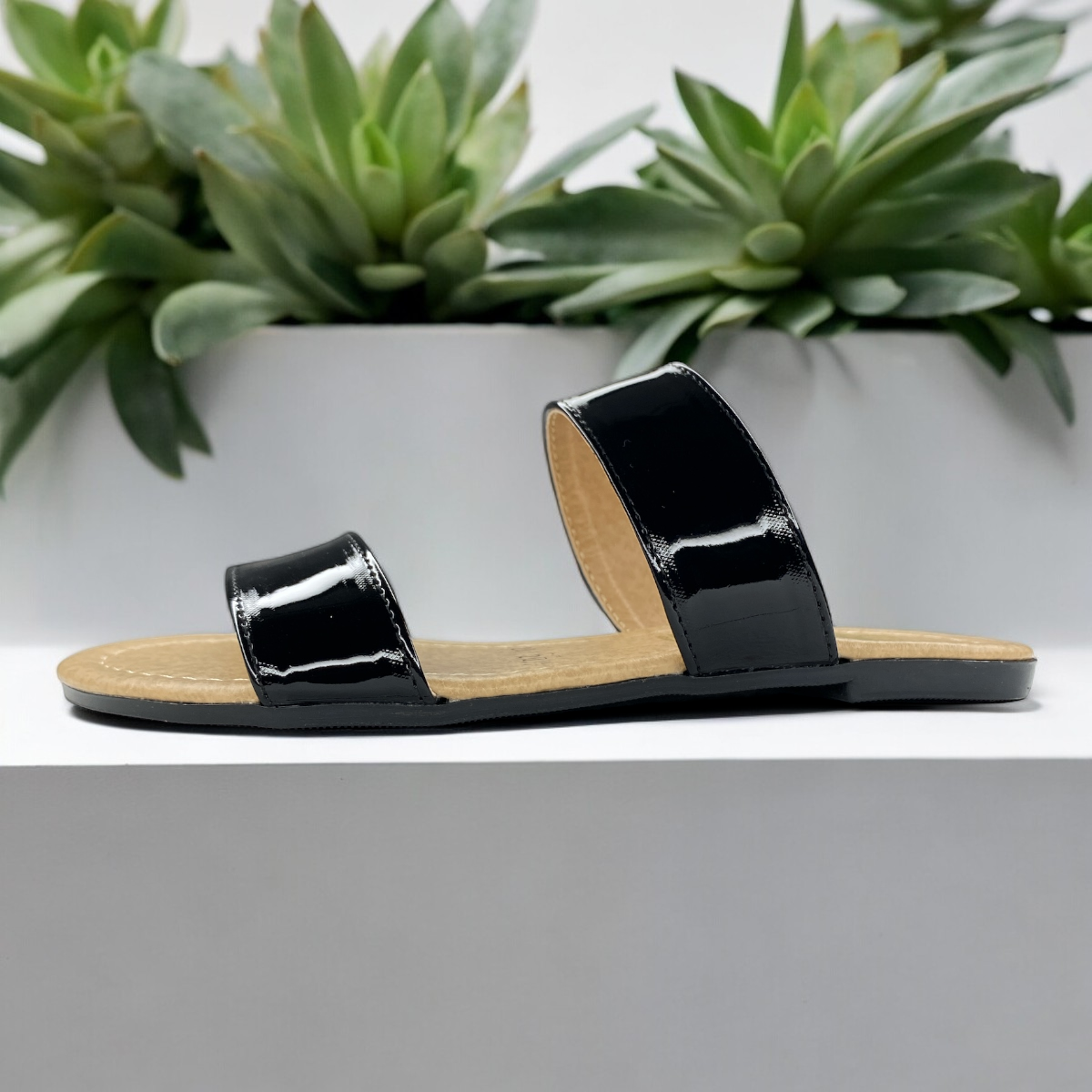 Huaraches De Niña Negros Estilo Verano Playero Oferta Fresco LAS CUATAS.
