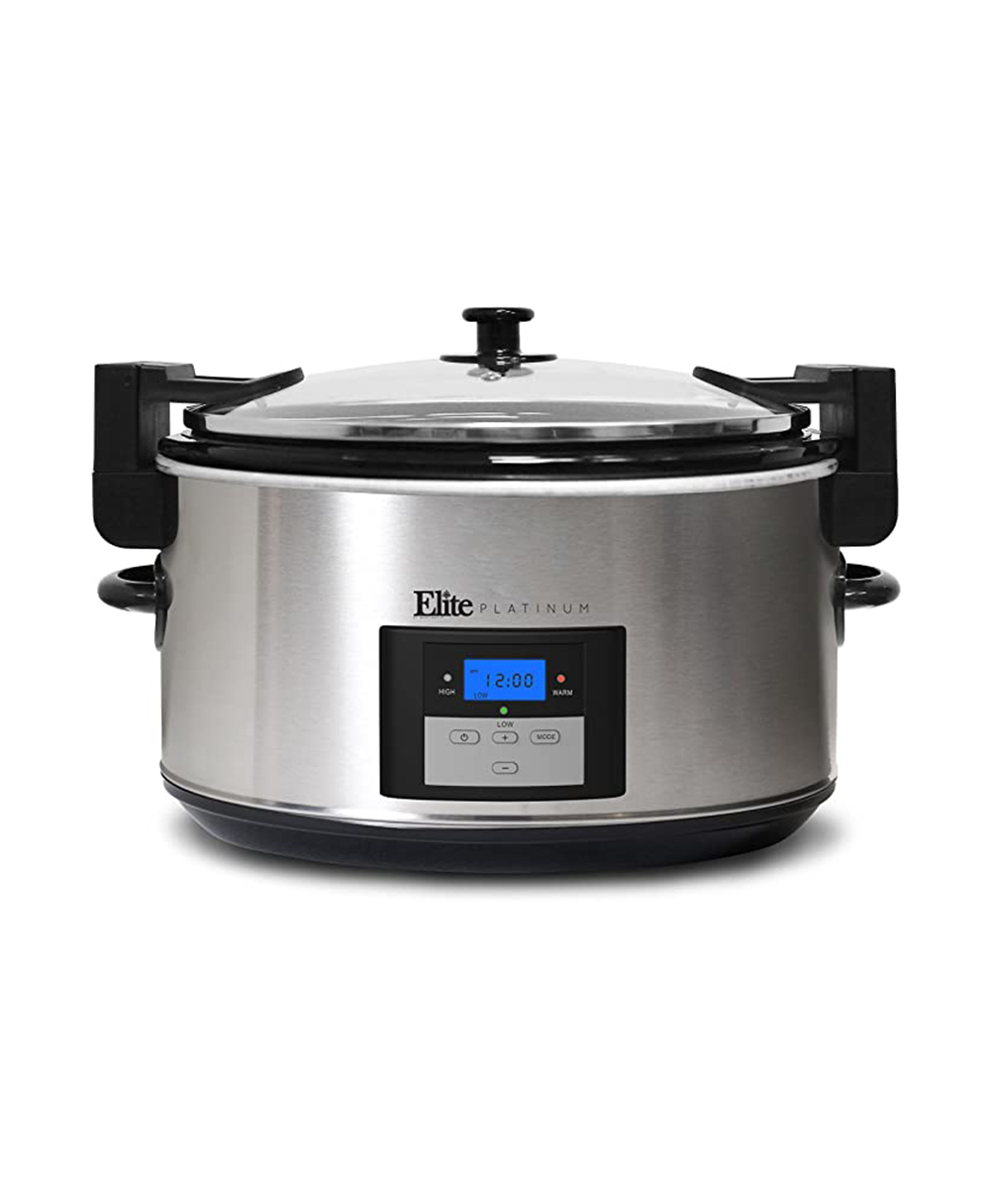 Olla Cocción Lento Cocimiento Programable 8 Lts Elite Gourmet