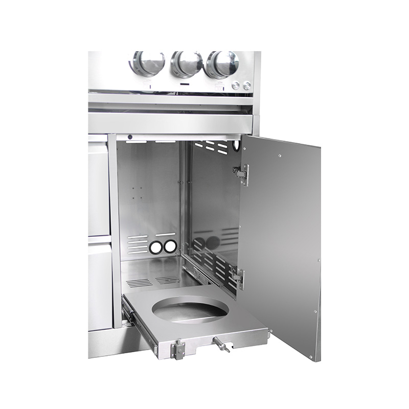Set de Asador 4 Quemadores con Gabinete en Acero Inoxidable THOR Kitchen