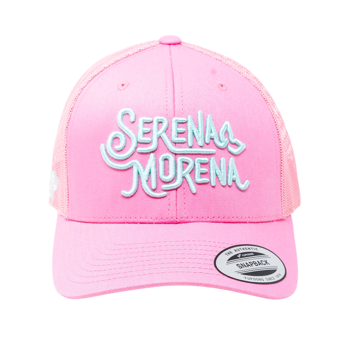 Gorra Yupoong Retro Trucker Rosa Serena Morena.