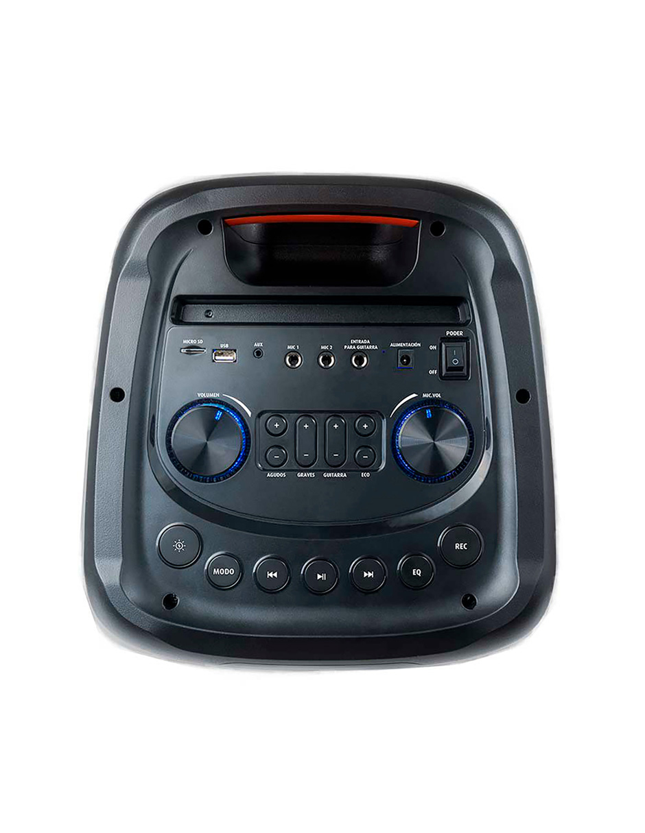 Bafle profesional 2X8" de 24,000 W PMPO, con ruedas Kaiser MSA-2029.