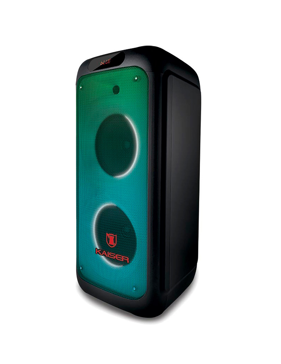 Bafle profesional 2X8" de 24,000 W PMPO, con ruedas Kaiser MSA-2029.