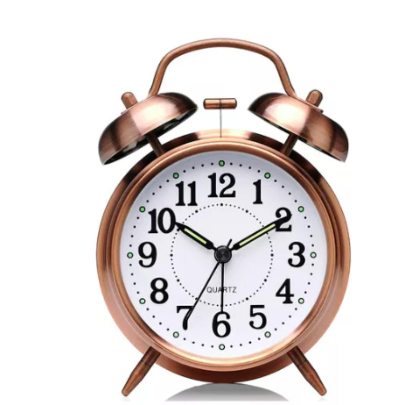 Reloj Despertador Campana Retro Analógico.