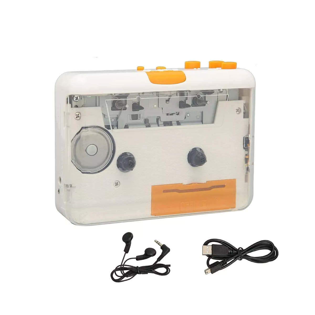 Convertidor De Cintas Cassette A Mp3 Adaptador Usb Auricular