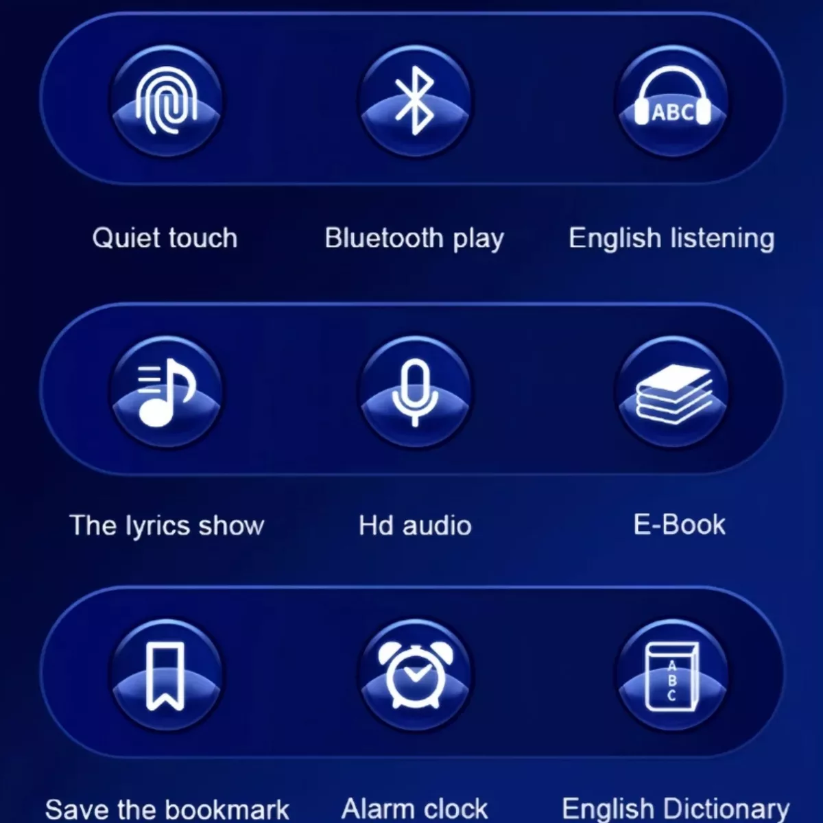 Reproductor Música Mp3 Mp4 Bluetooth Con Pantalla Táctil PLATA.