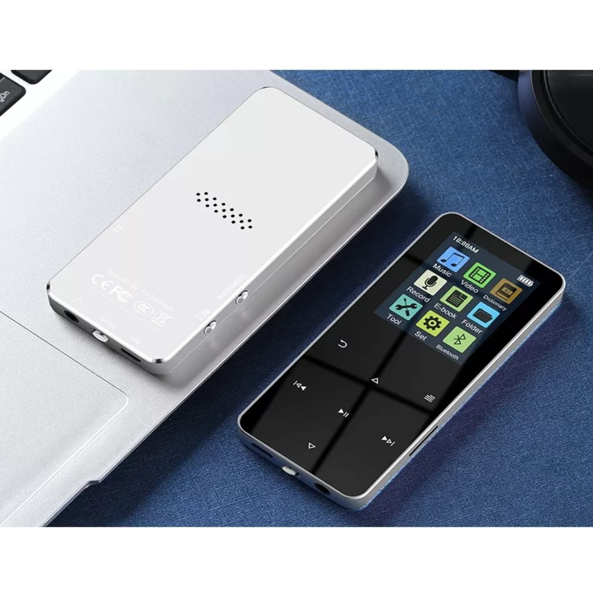 Reproductor Música Mp3 Mp4 Bluetooth Con Pantalla Táctil PLATA.