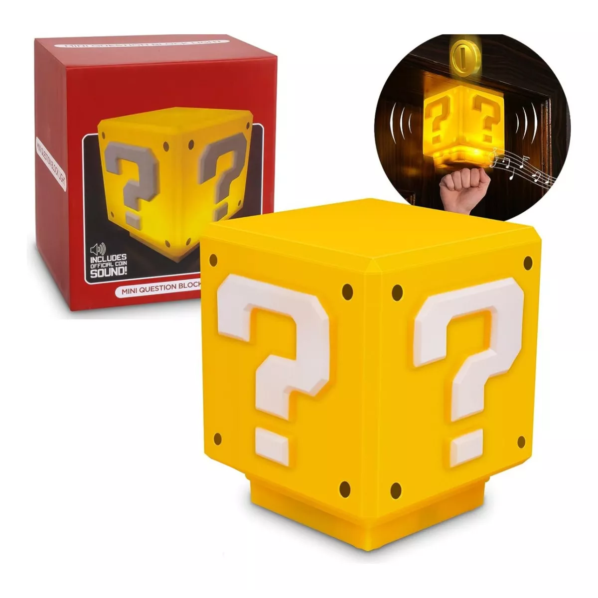 Mario Lamparas Leds Noche Usb Con Signo Sonido,regalo