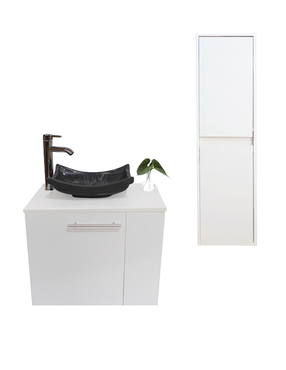 Combo De Gabinete Para Baño Lavamanos Y Monomando Derecho + Gabinete Organizador Garnier