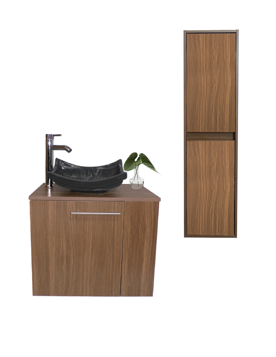 Combo De Gabinete Para Baño Lavamanos Y Monomando Derecho + Gabinete Organizador Garnier