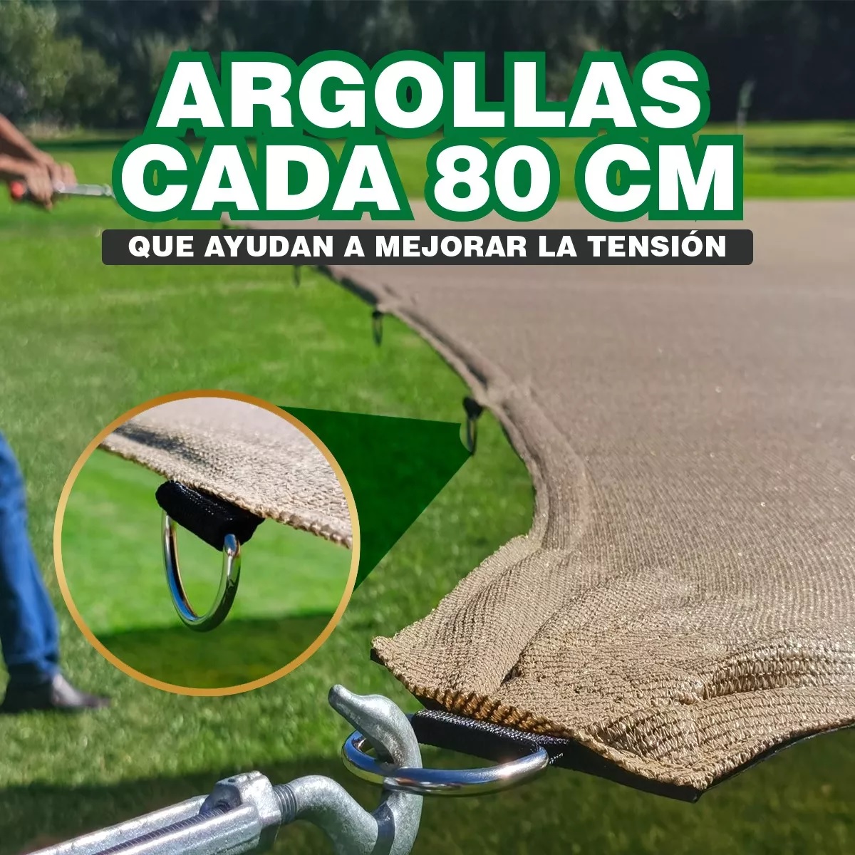 Lona Sombra 4m X 4m Lista Para Instalar.