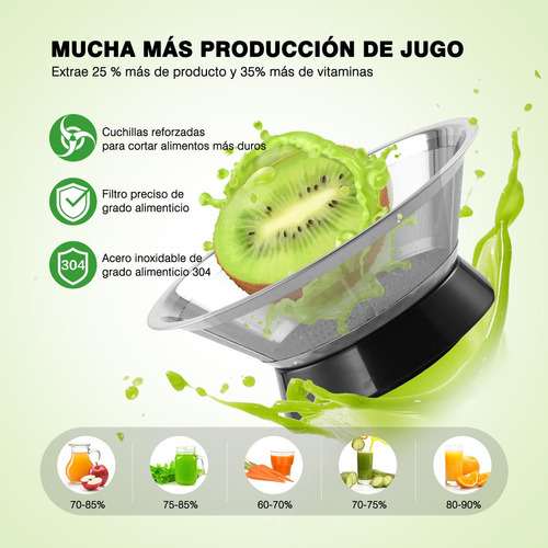 Sangkee Extractor De Jugos, Exprimidor Centrífugo Para Frutas Y Verduras,tubo De Alimentación De 8cm,dos Velocidades Y Cepillos De Limpieza,fácil De Usar/limpiar,taza 800ml, Doméstico, Comercial,1000w
