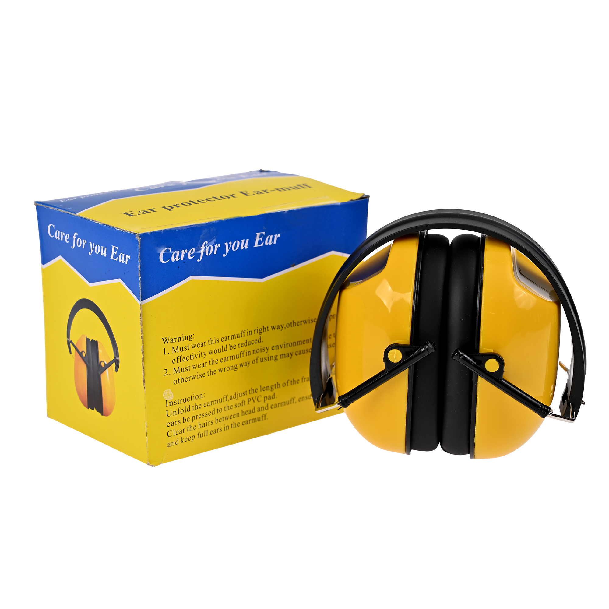 Orejeras de Seguridad. Supresión de ruido. Audífonos de protección. Diseño plegable. .