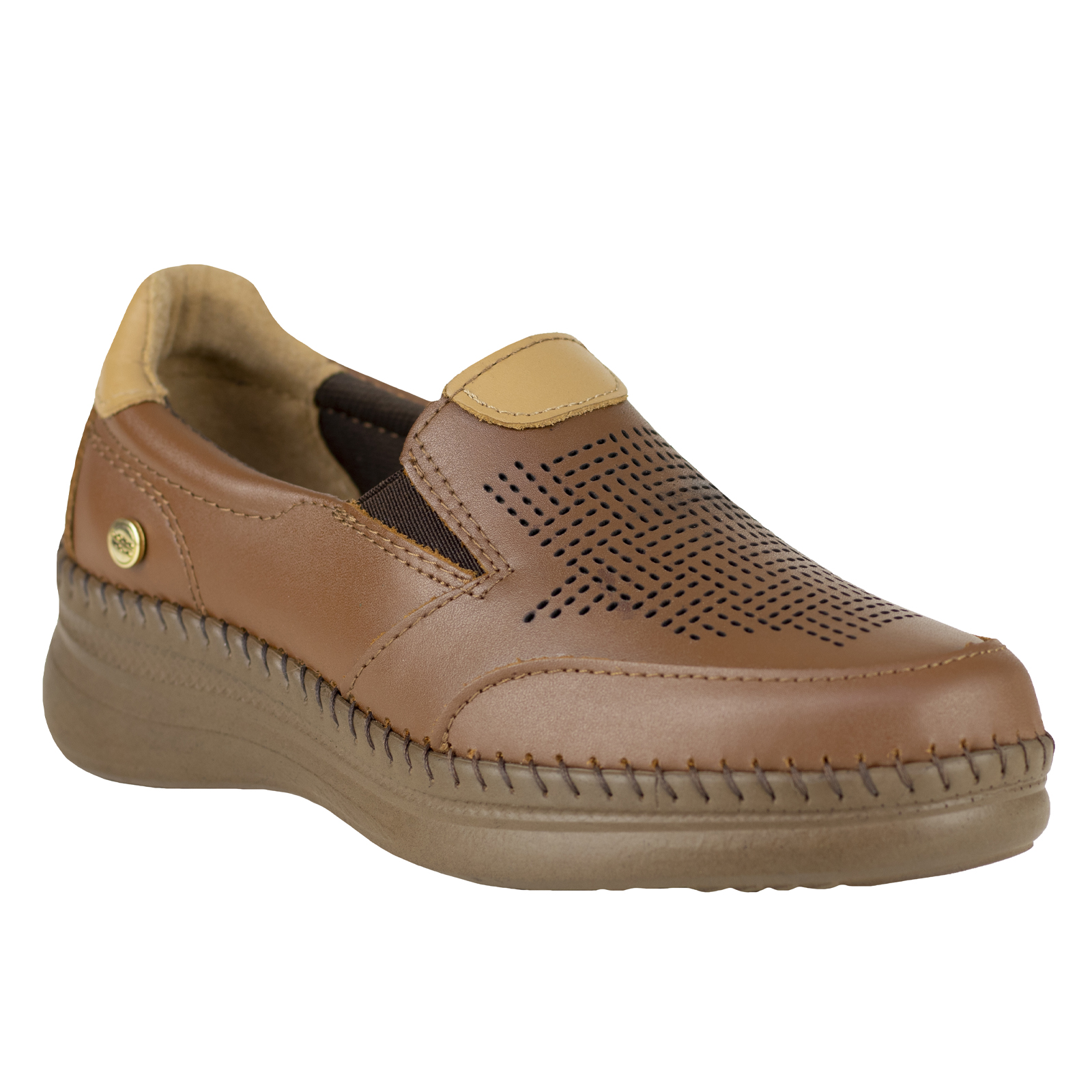 Zapato De Tacon Casual Para Mujer Miel Lobo Solo 4984