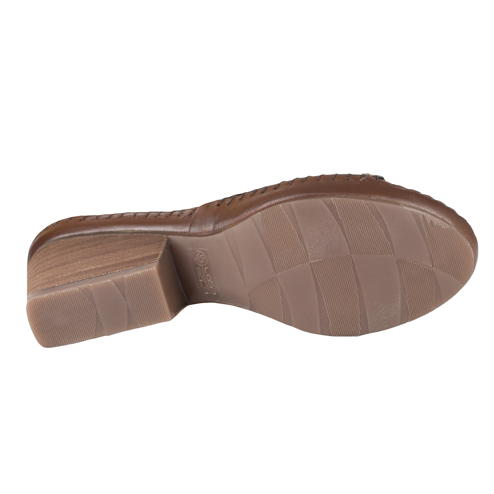 Huarache Mujer Con Tacon Lobo Solo 2314 Orange Piel Confort.