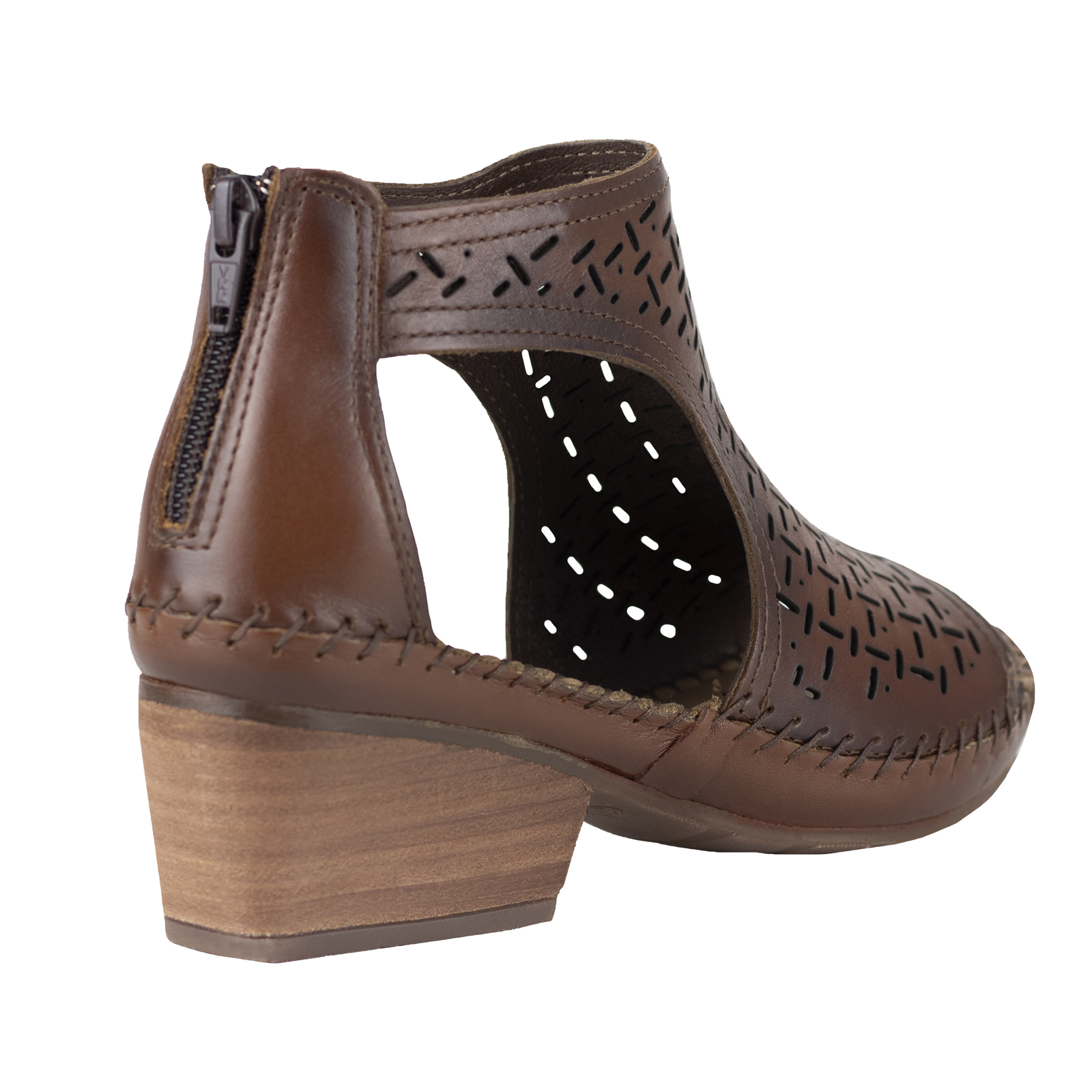 Huarache Mujer Con Tacon Lobo Solo 2314 Orange Piel Confort.