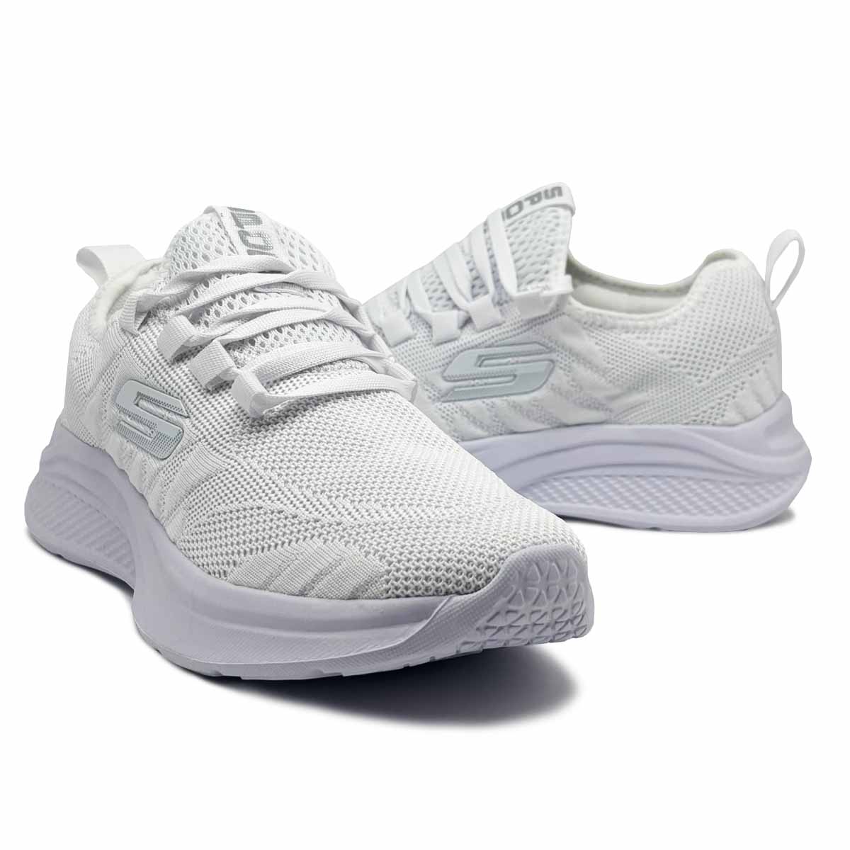 Tenis Spook 1210 Blanco Total Niña Escolar Deportivo.