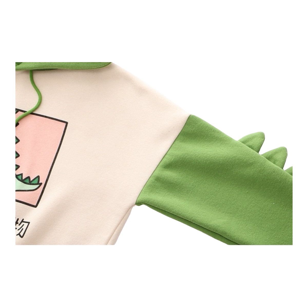 Sudadera Con Capucha De Dinosaurios Manga Larga Para Mujer Talla Grande