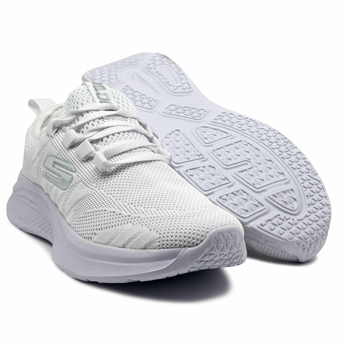 Tenis Spook 1210 Blanco Total Niña Escolar Deportivo.