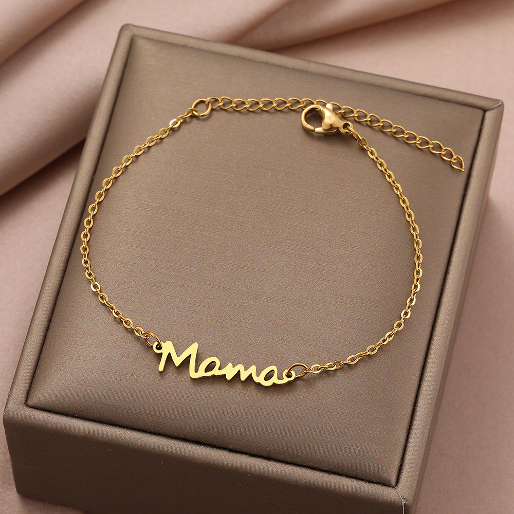 Pulsera Colgante Letras Mamá Cadenas Dijes de Moda Fiesta Regalo