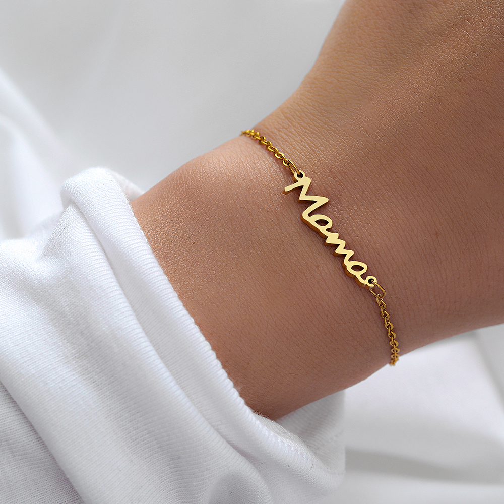 Pulsera Colgante Letras Mamá Cadenas Dijes de Moda Fiesta Regalo
