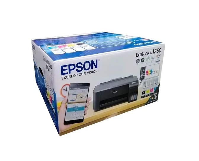 Impresora Epson L1250 de Inyección de Tinta, Tanque  Rellenable, WIfi Direct  Color Negro .