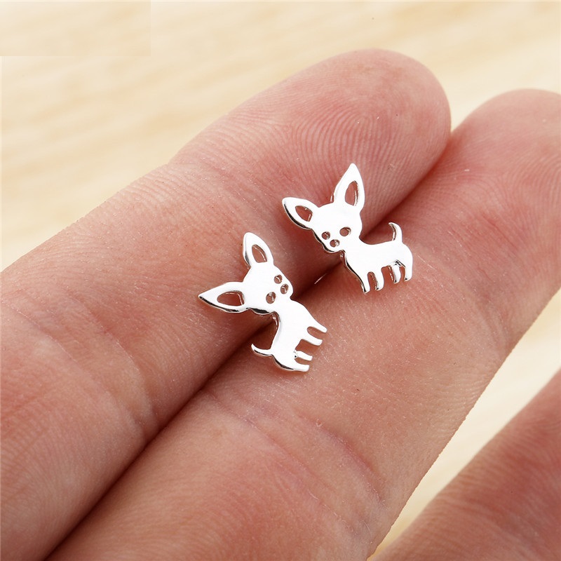 Aretes Pendientes Animal Perro Chihuahua Mujer Elegante Moda Fiesta Regalo