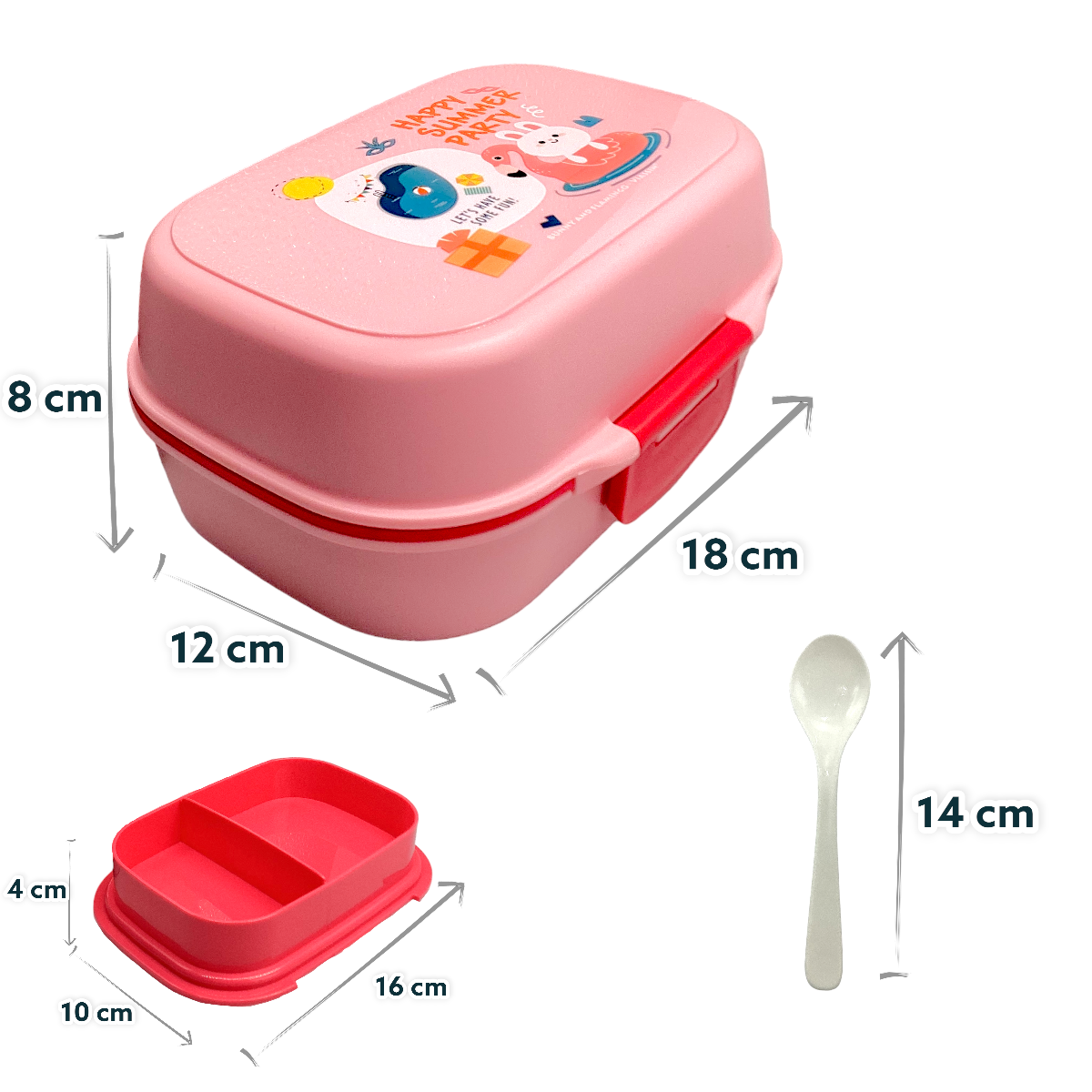 LONCHERA INFANTIL LUNCH BOX 2 COMPARTIMIENTOS 