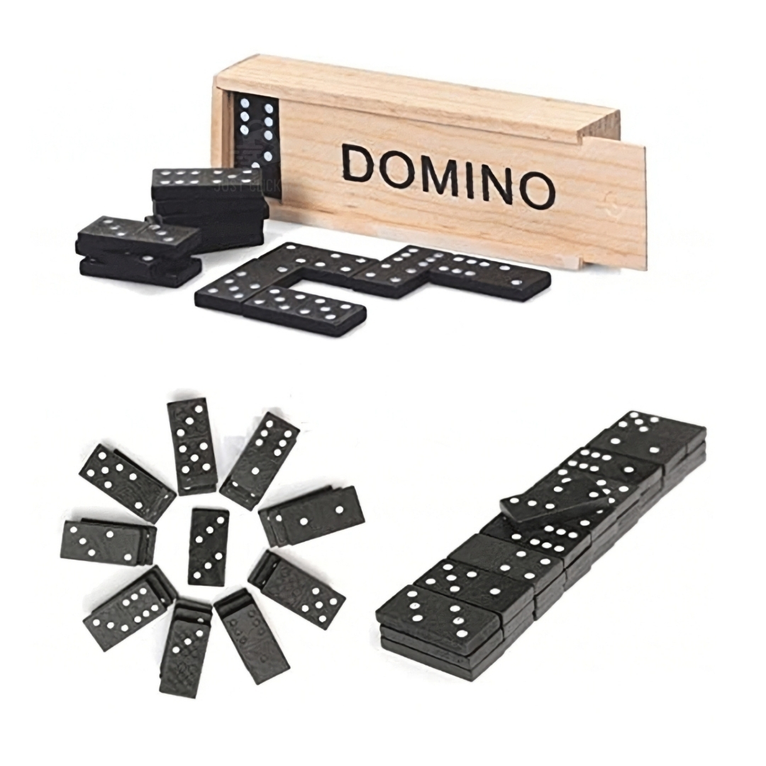 Juego de Domino Clásico de Madera