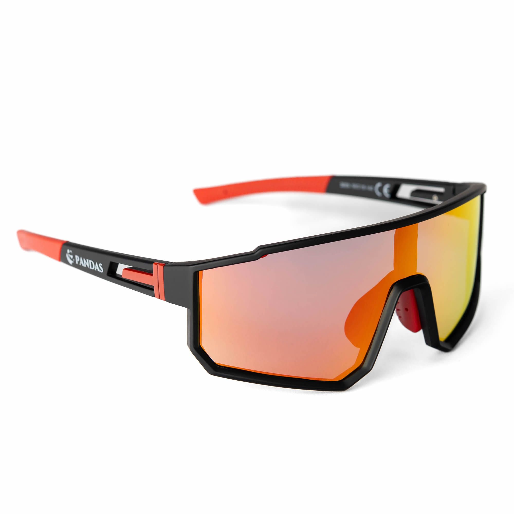 Lentes de Sol Deportivos Polarizados PANDAS Unisex UV400 BLAST Rojo.
